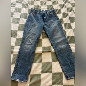 Abercrombie & Fitch Light Blue High Rise Mom Jeans